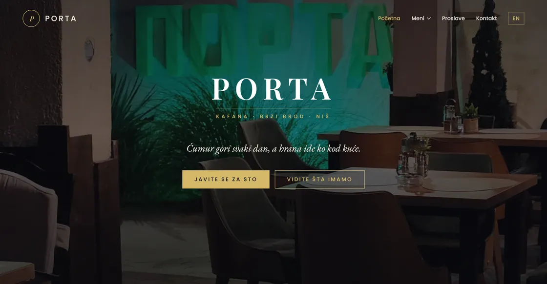 Porta Brzi Brod website preview